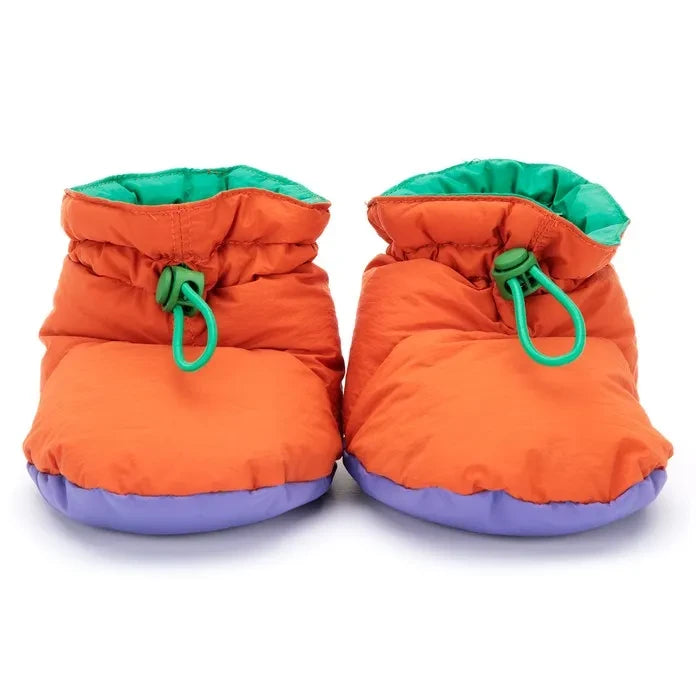Bobo Choses - Quilt-Pattern Duck-Feather Slippers | Orange