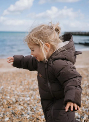 Töastie - Waterproof Faux Fur Hooded Cloud Jacket | Brown