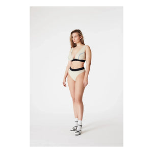 Icone - Callas Ribbed Tanga | Ecru