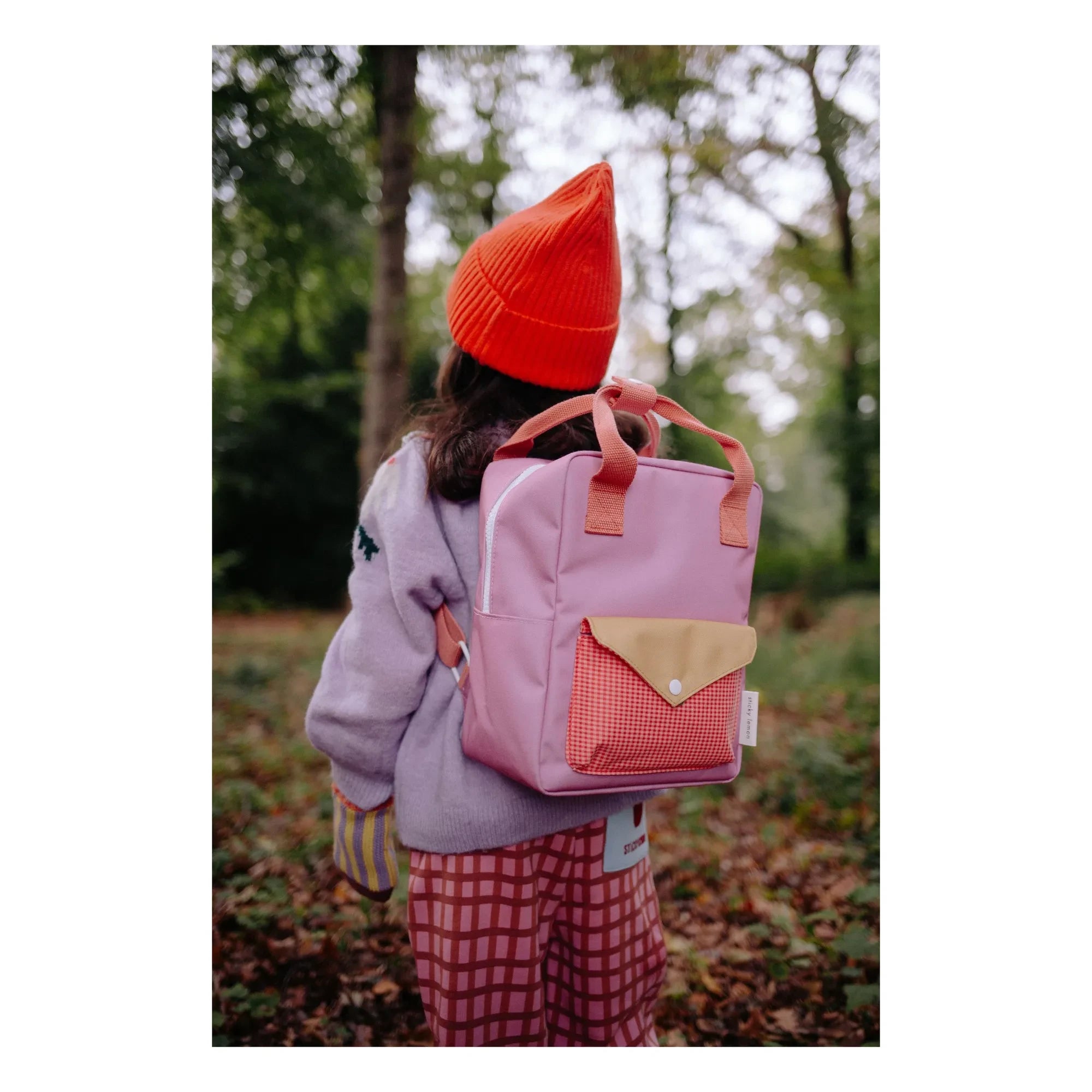 Sticky Lemon - Small Envelope Backpack | Coral