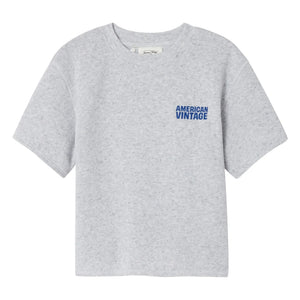 American Vintage - Evona Short Sleeve Sweat Top | Melange Gray