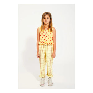 Piupiuchick - Organic Terry Knotted Crop Top | Yellow