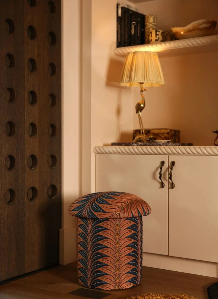 Doing Goods - Milo Palm Tree Stool | Blue