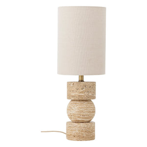 Bloomingville - Marci travertine table lamp | Off-White