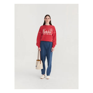 Bobo Choses - Pickles the Dog Organic Cotton Sweatshirt | Red