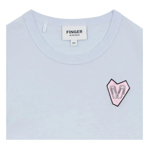 Finger in the nose - Enid Organic Cotton T-shirt | Steel