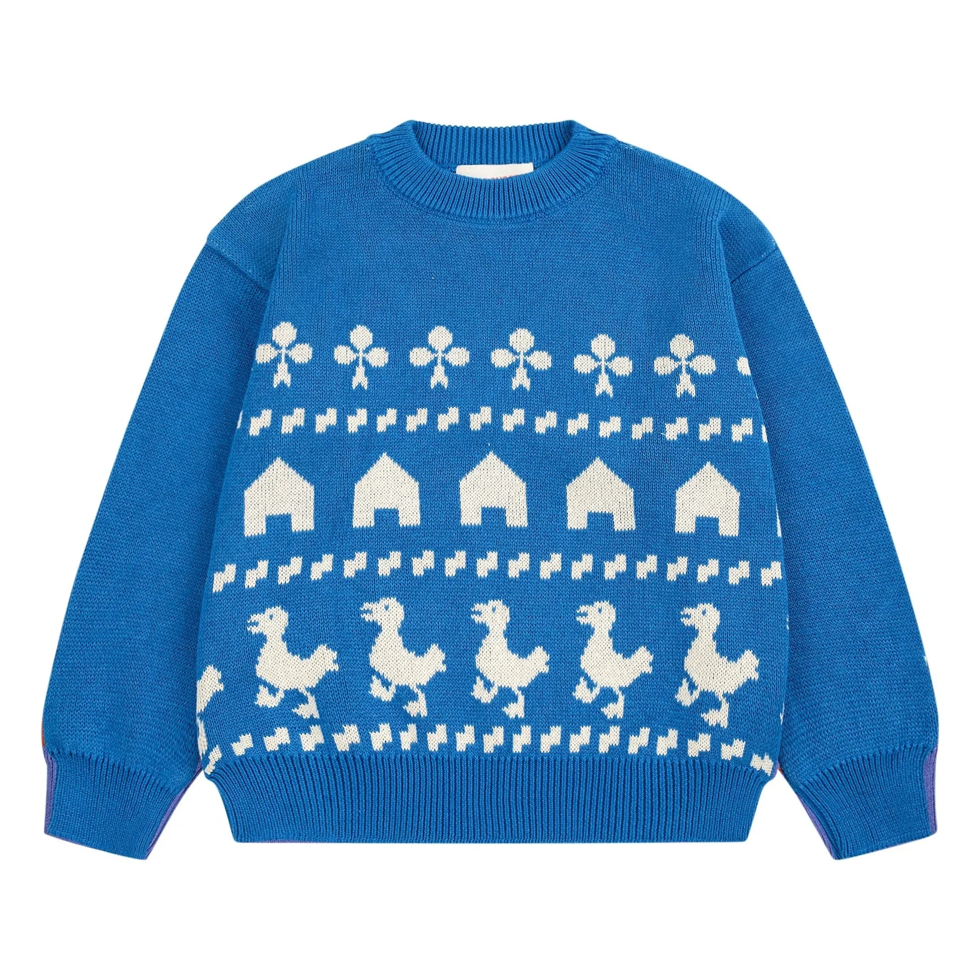 Bobo Choses - Organic Cotton Farm Sweater | Blue