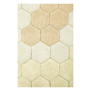 Lorena Canals - Honeycomb Round Rug | Gold Sand