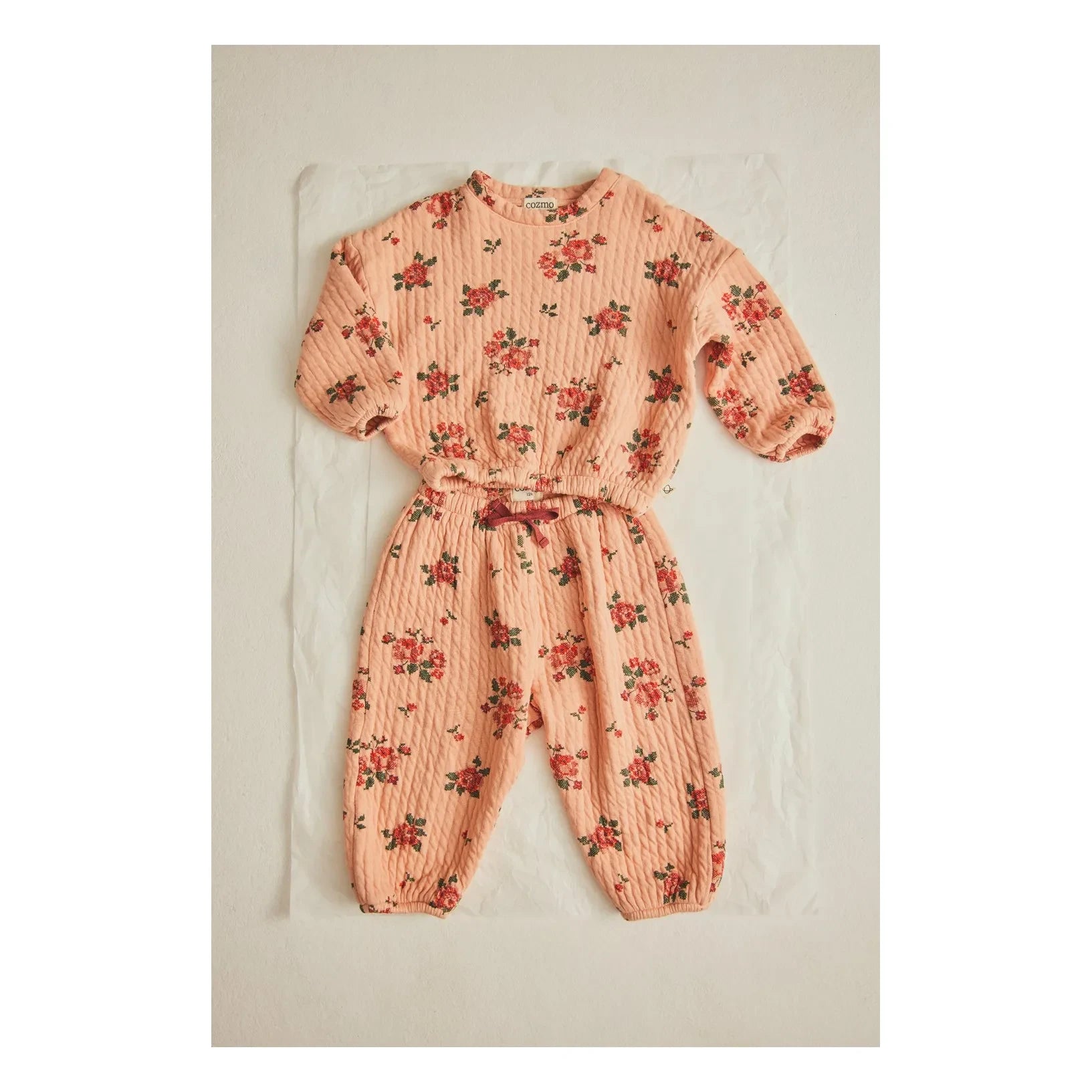 Cozmo - Beca Floral Trousers | Peach
