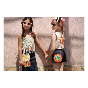 Kalinka - Cactus Crochet Bag | Red
