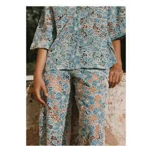 The Tiny Big Sister - Cotton Pants | Blue