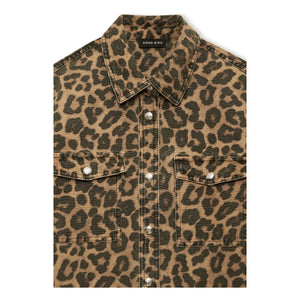 Anine Bing - Paxton Leopard Shirt | Brown