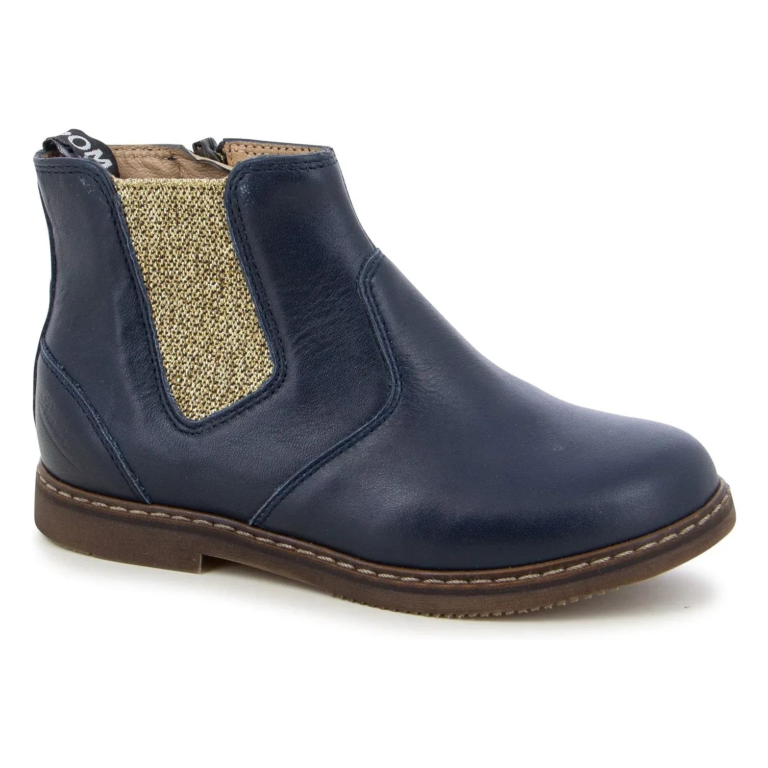 Pom d'Api - City Zipper Boots | Navy Blue