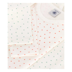 Petit Bateau - Heart 2-piece T-shirt Set | White