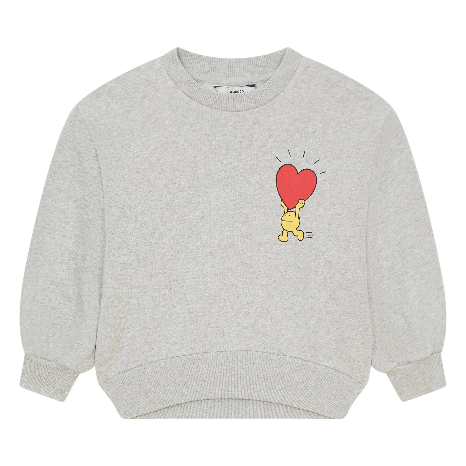 Hundred Pieces - SHOBU bisiklet yaka sweatshirt | Gri melanj