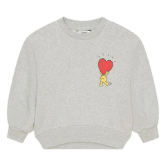 Hundred Pieces - SHOBU bisiklet yaka sweatshirt | Gri melanj