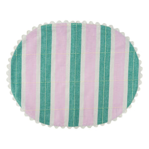 Tarta Gelatina - Organic Cotton American Tableware - Set of 2 | Green