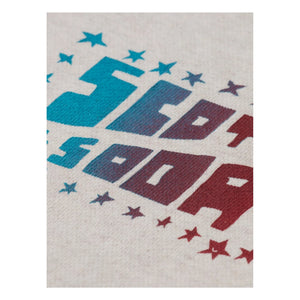 Scotch & Soda - Artwork Logo Sweat Organik pamuk | Heather white