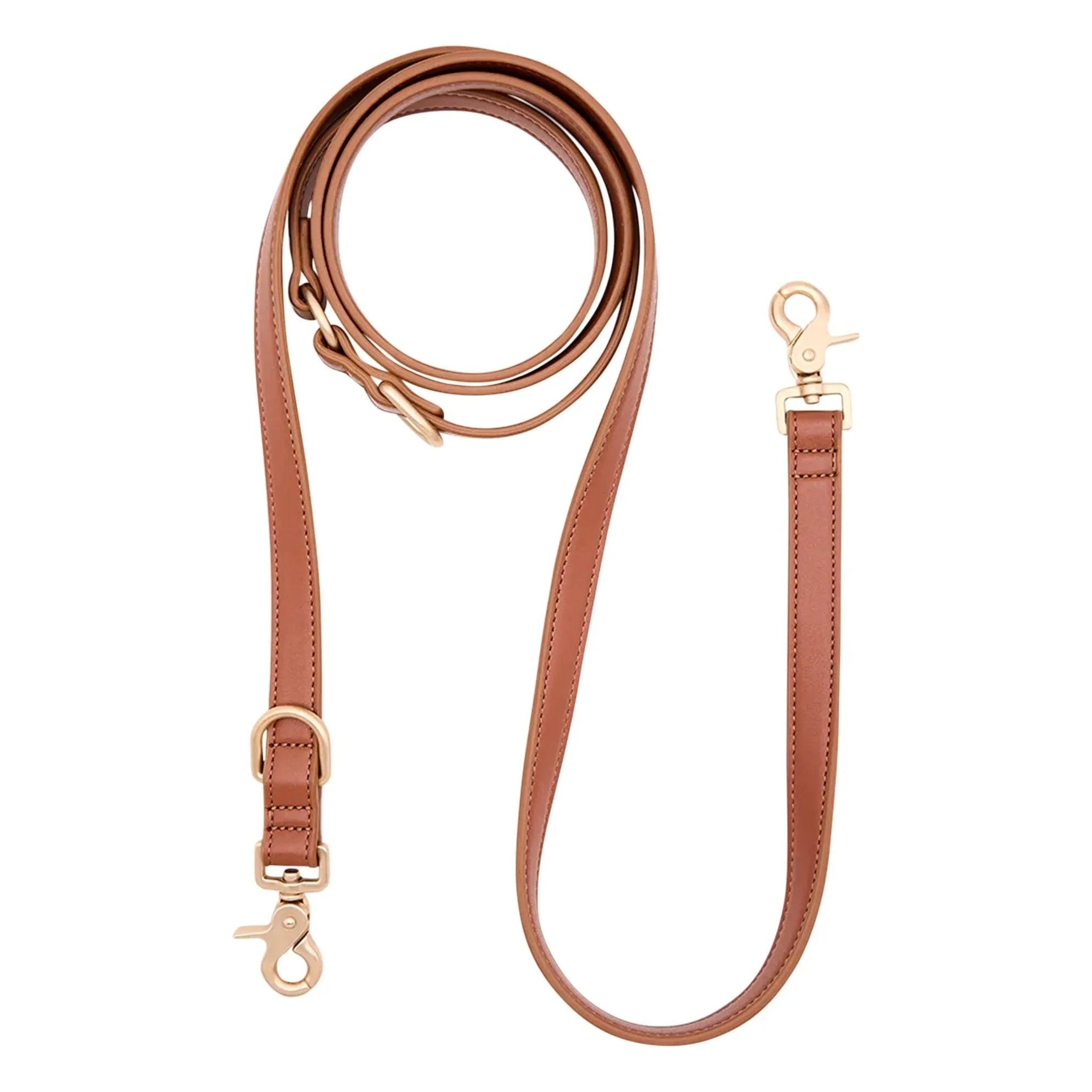 Cafide - 3-Position Dog Collar, Vegan Leather | Brown