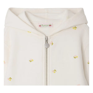 Bonpoint - Talent Organik Pamuklu Kapüşonlu Sweatshirt | Ecru