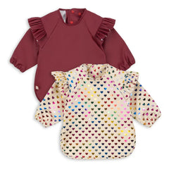 Konges Sløjd - Heart Sleeve Bibs - Set of 2