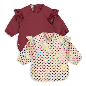 Konges Sløjd - Heart Sleeve Bibs - Set of 2