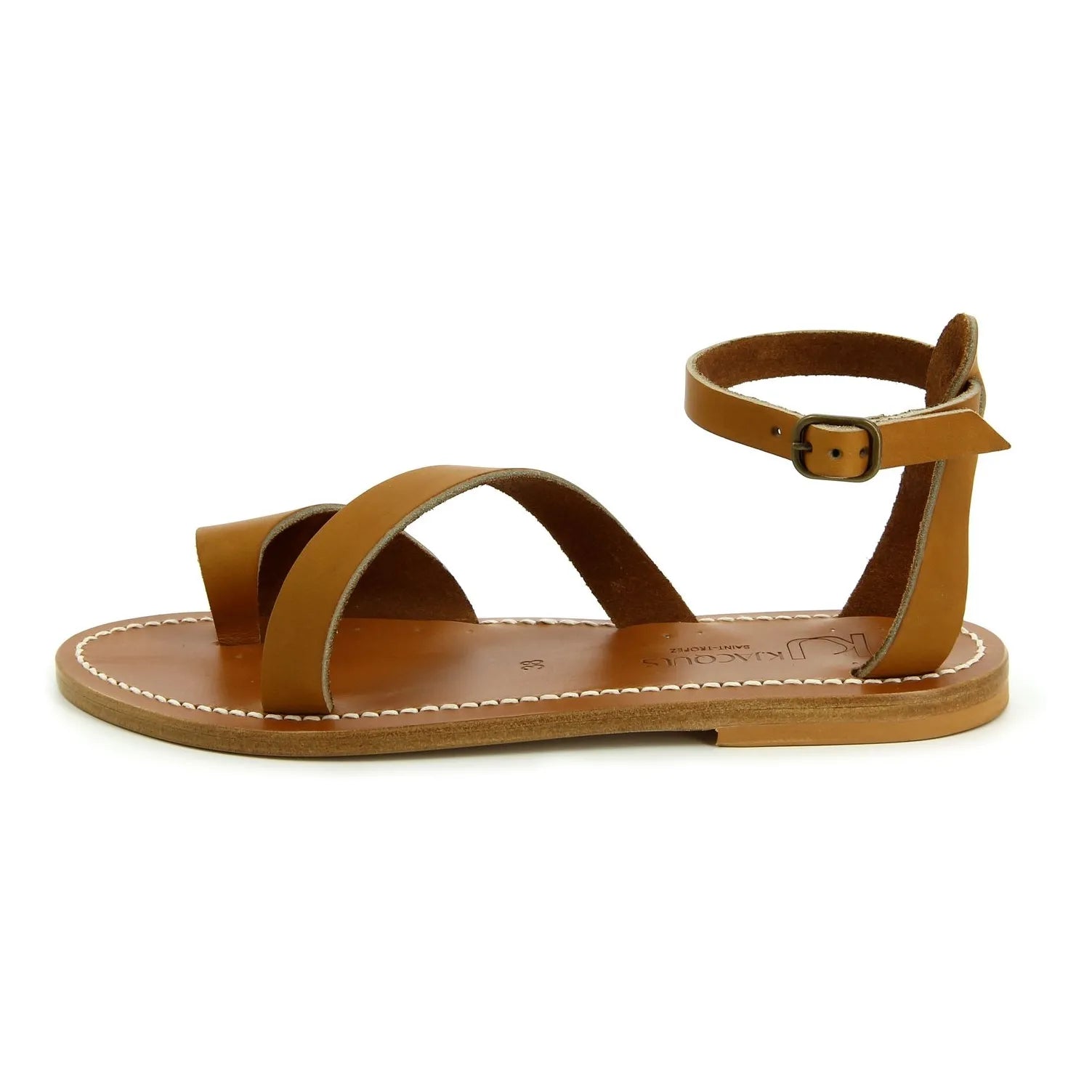 K.Jacques - Anaelle Leather Sandal | Natural