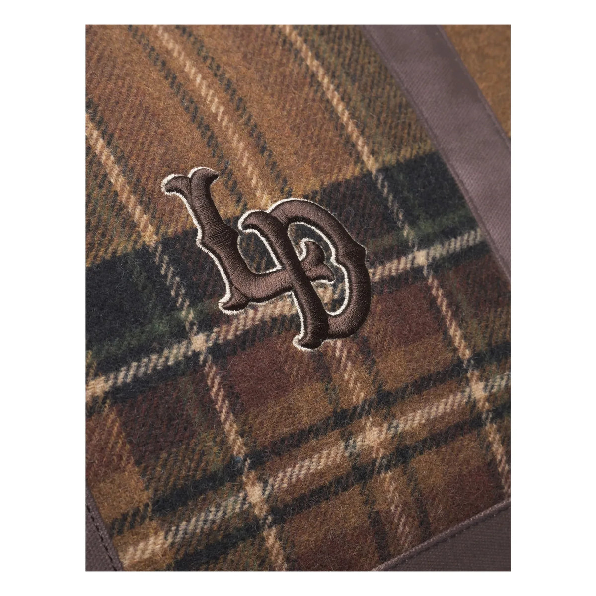 Les Deux - Wesam Check Weekend Wool Plaid Bag | Brown