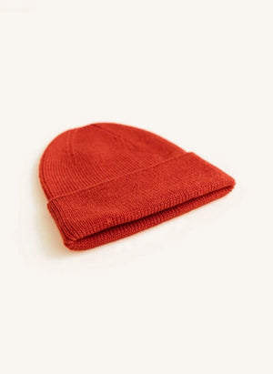 Hvid - Fonzie Merino Wool Baby Hat | Red