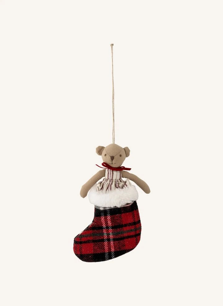 Bloomingville Mini - Bear Christmas Ornament | Red