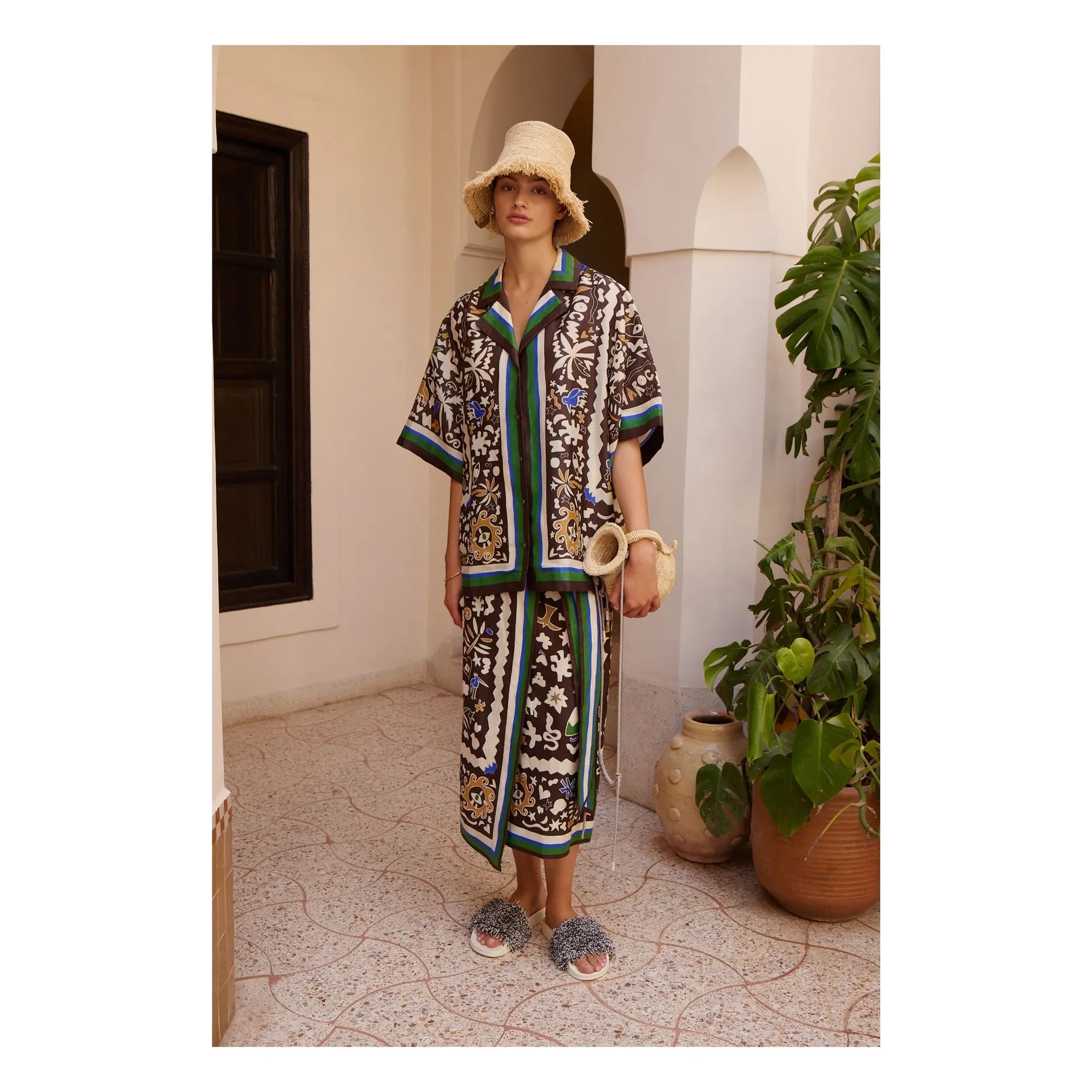 Alémais - Moroccan Shirt | Brown