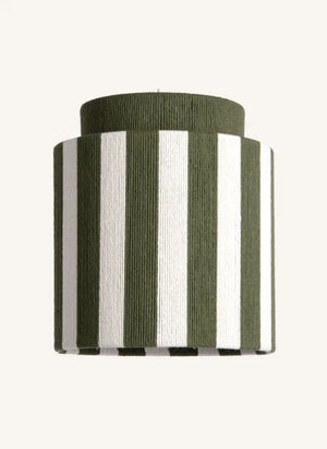 Present Time - Vienna Striped Pendant Lamp | Green
