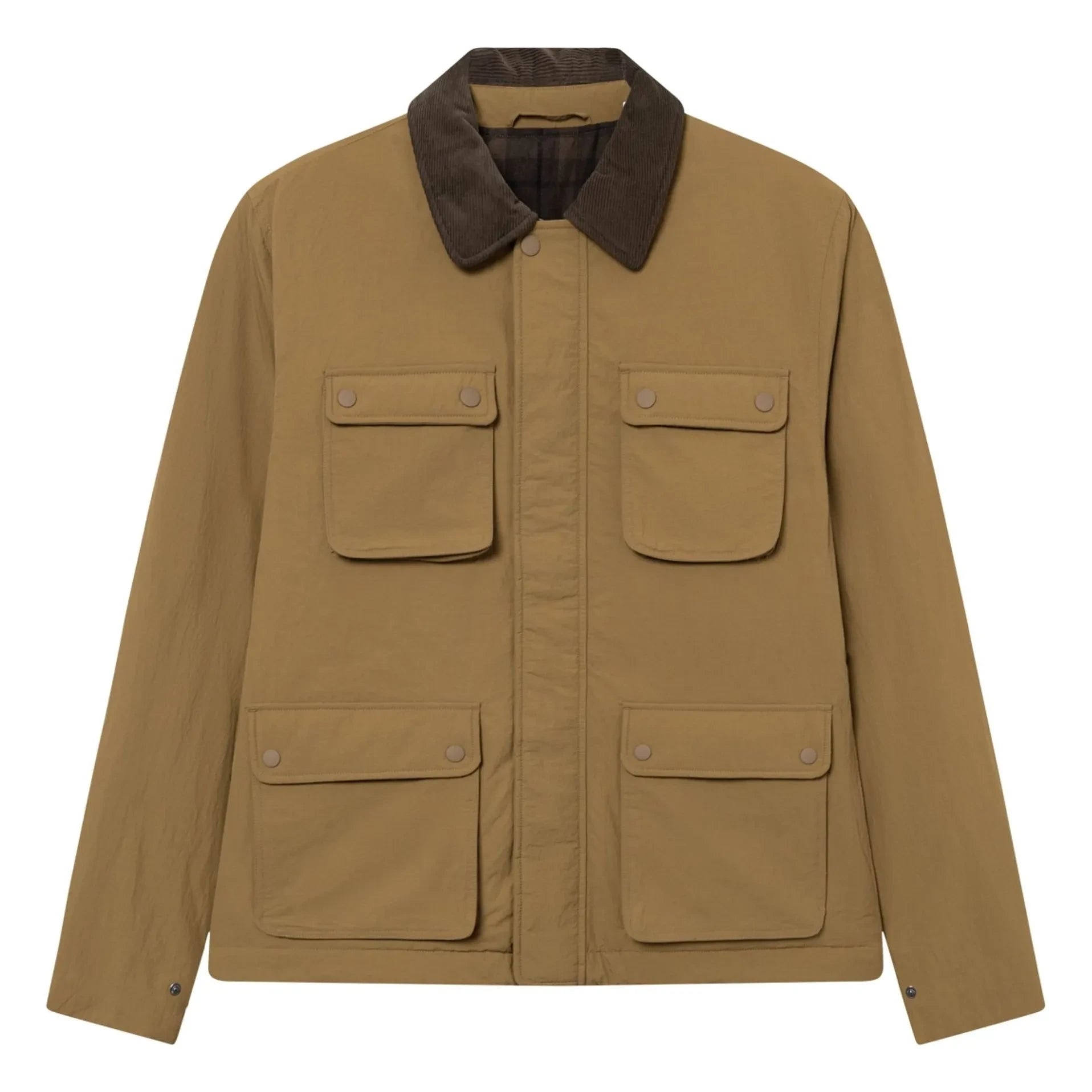 Les Deux - Nero Tech Contrast Collar Jacket | Camel