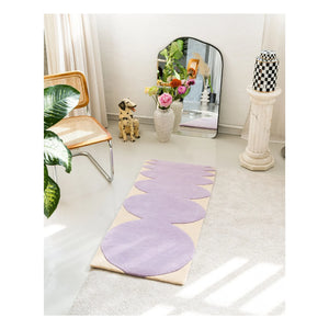 Tarta Gelatina - Bouncy wool rug | Lilac