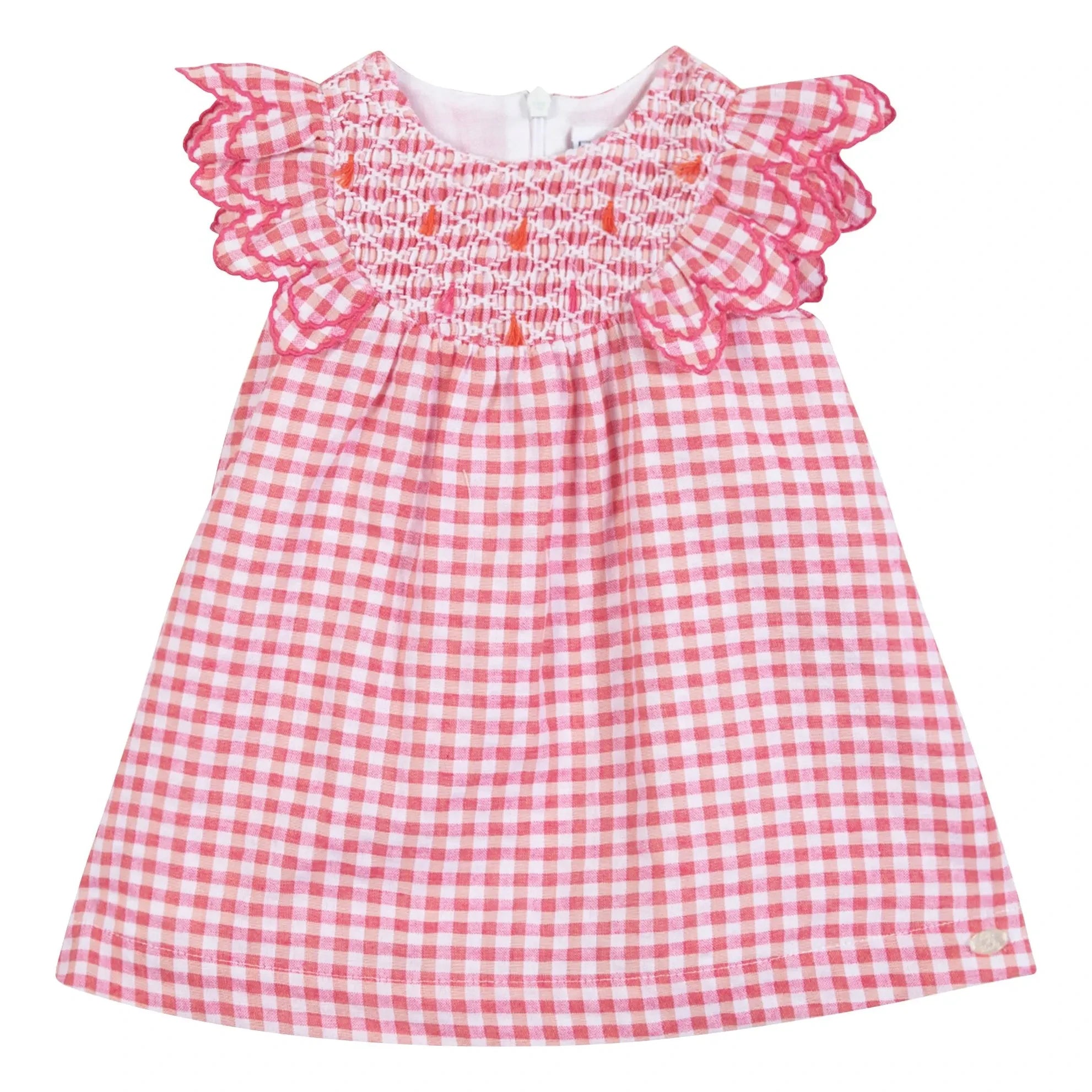 Tartine et Chocolat - Gingham Gingham Dress | Pink