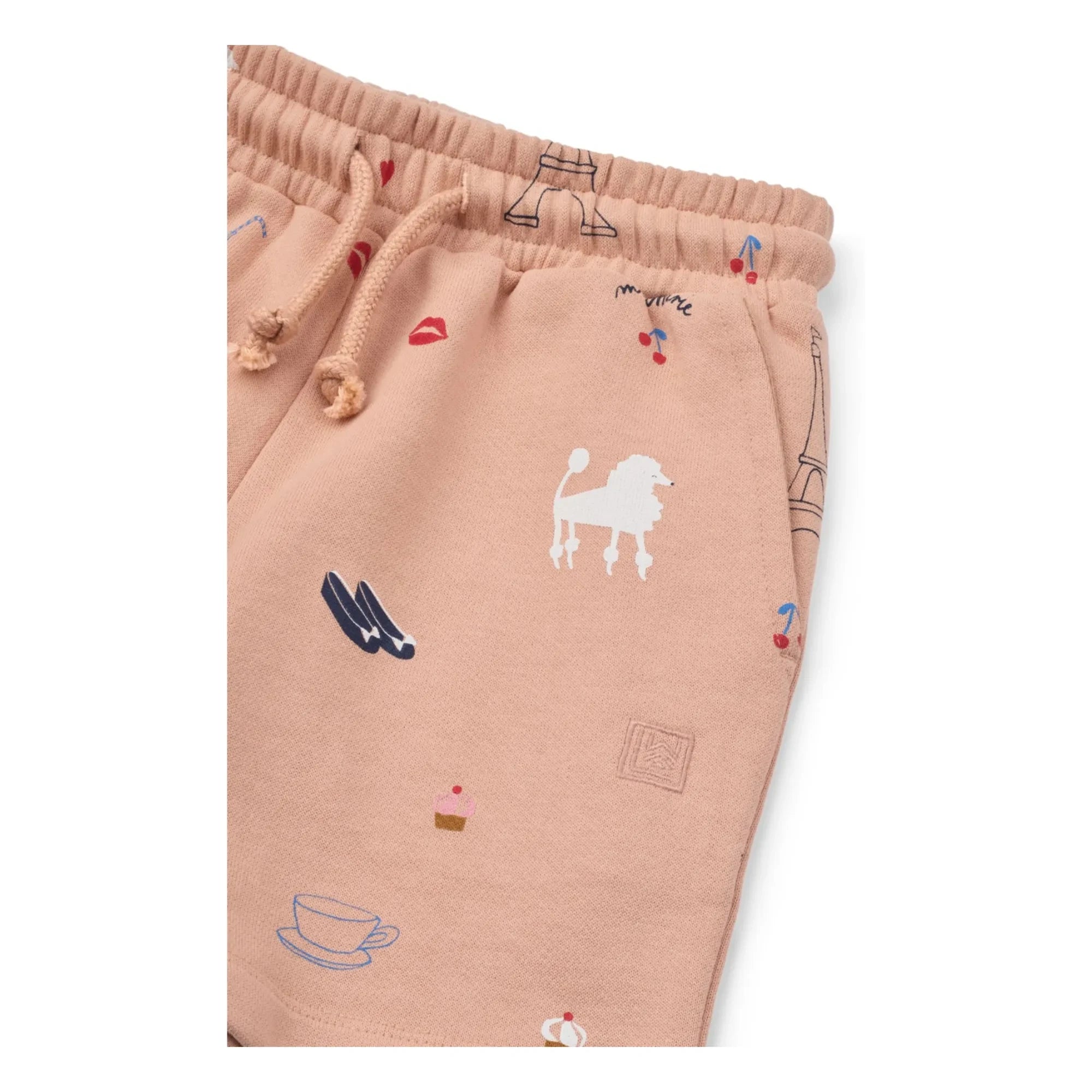 Liewood - Gram Paris Organic Fleece Shorts | Peach