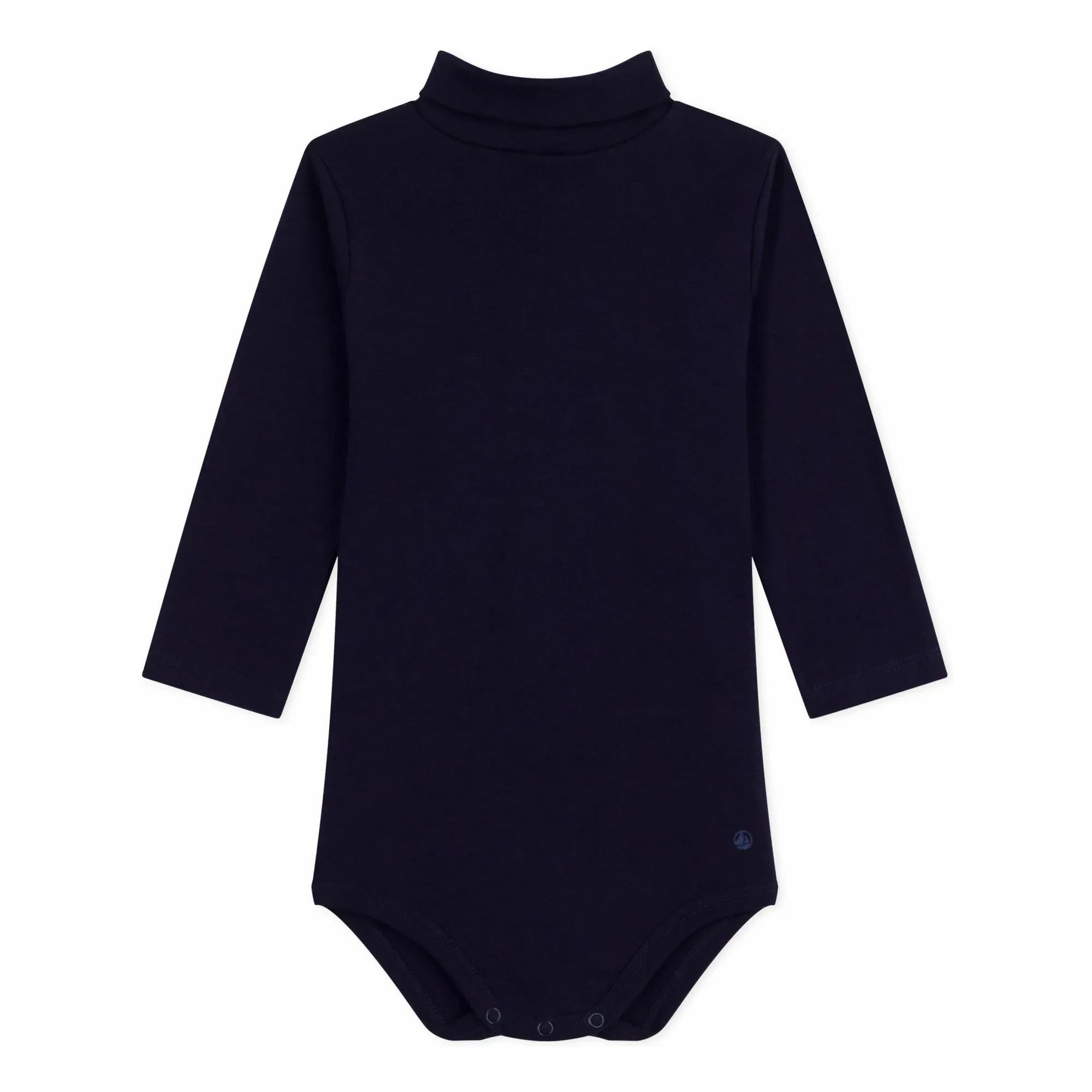 Petit Bateau - Organic Cotton Turtleneck Bodysuit | Night Blue