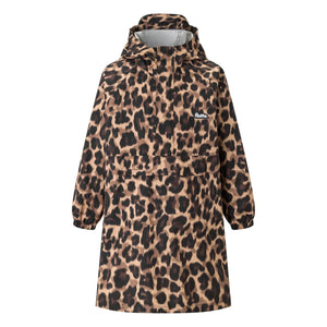 Flotte - Gabrielito Leopard Waterproof Cape Made from Recycled Fibers | Brown