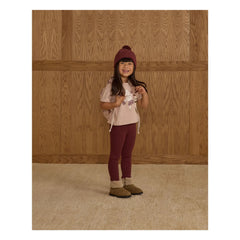 Rylee + Cru - Pointelle Leggings | Burgundy