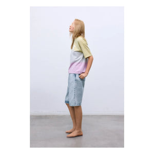the new society - Cotton Bermuda Shorts | Denim Blue