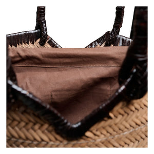 Vipera - Cabas Crudelia Two-Tone Leather | Taupe Brown