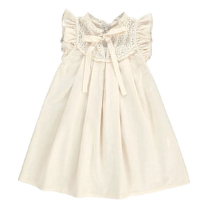Bebe Organic - Jora Lace Collar Dress | Light Yellow