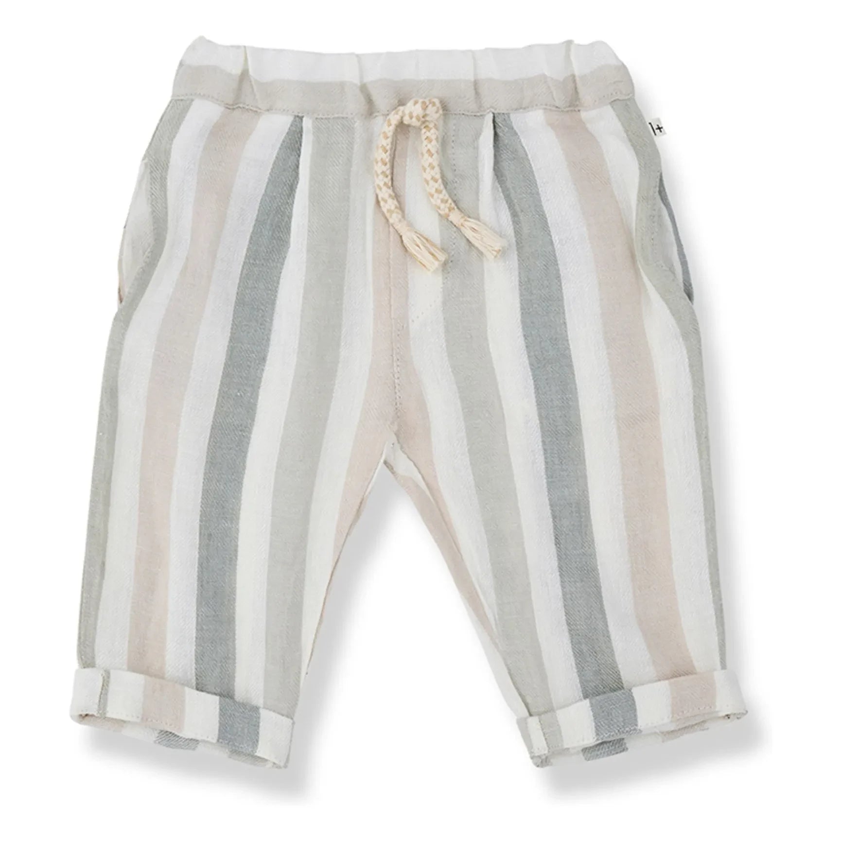 1+ in the family - Regencos Striped Linen Pants | Ecru