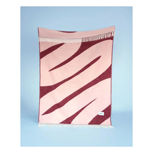 Maison Deux - Swirl Wool Blanket | Burgundy
