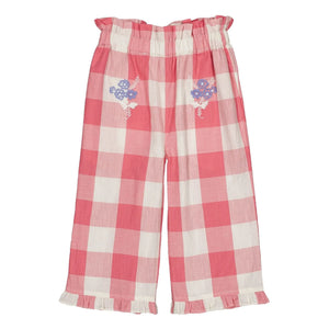 Hello Simone - Lizzy Checked Pants | Pink