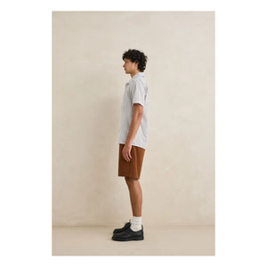 Rhythm - Striped Short-Sleeve Shirt | Light Gray
