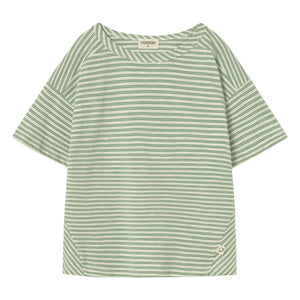 Cozmo - Alan Striped T-Shirt | Meadow Green