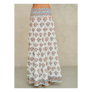 M.A.B.E. - Stella Cotton Skirt | Ecru