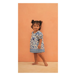 Fabula - Jardin de Fleurs Romper | Blue