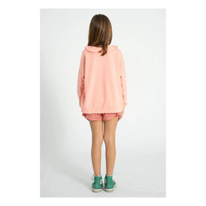Piupiuchick - Strawberry Organic Cotton Ruffled Sweatshirt | Pink